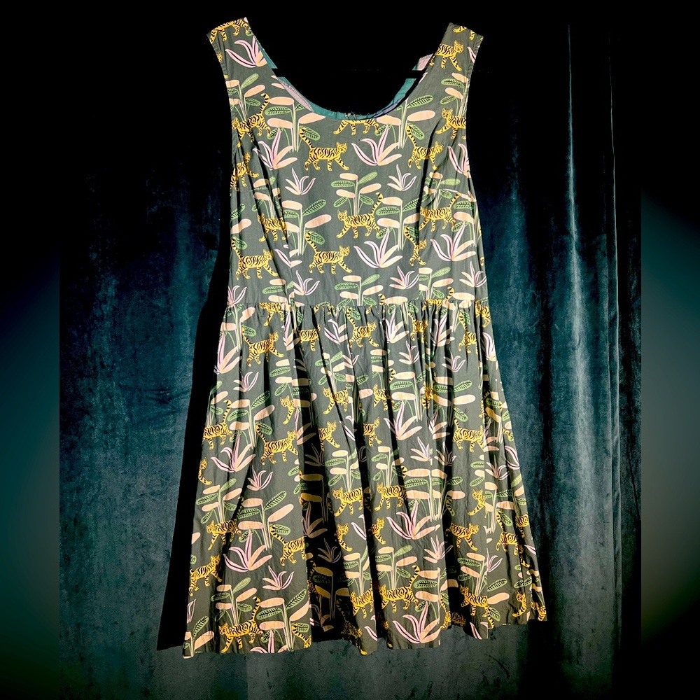 ModCloth Jungle Cats A-line dress
